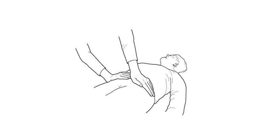 Reiki hand position the Waist