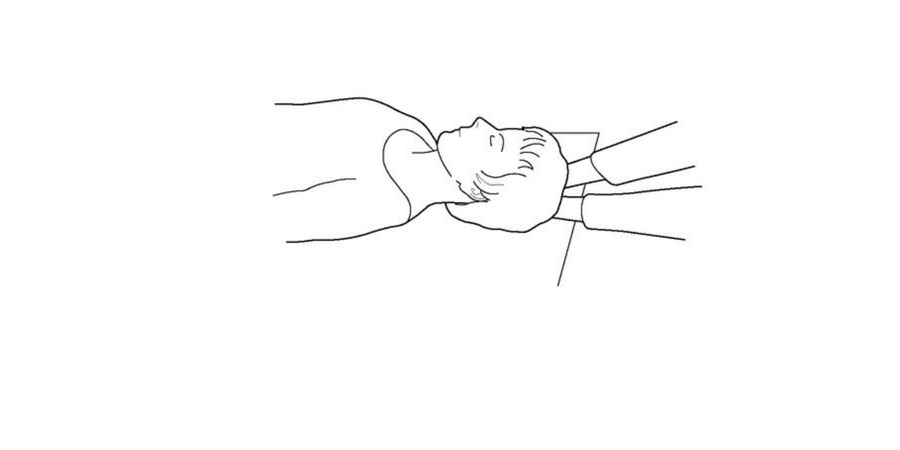 Reiki hand position back of the head