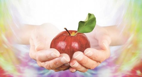 Reiki with apple