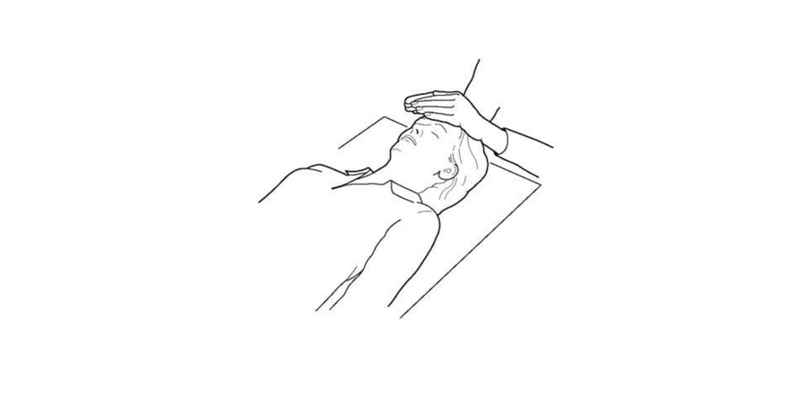 Reiki hand position the eyes