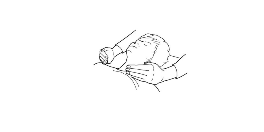 Reiki hand position the neck