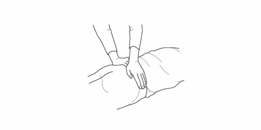 Reiki hand position the waist